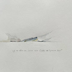 2025, Gardasee bei Torbole, Bleistift und Aquarell