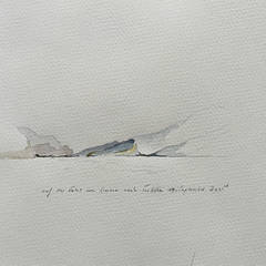 2025, Gardasee bei Torbole, Bleistift und Aquarell