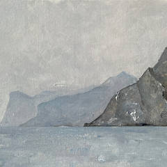 2025, Gardasee bei Torbole, Öl auf Baumwolle